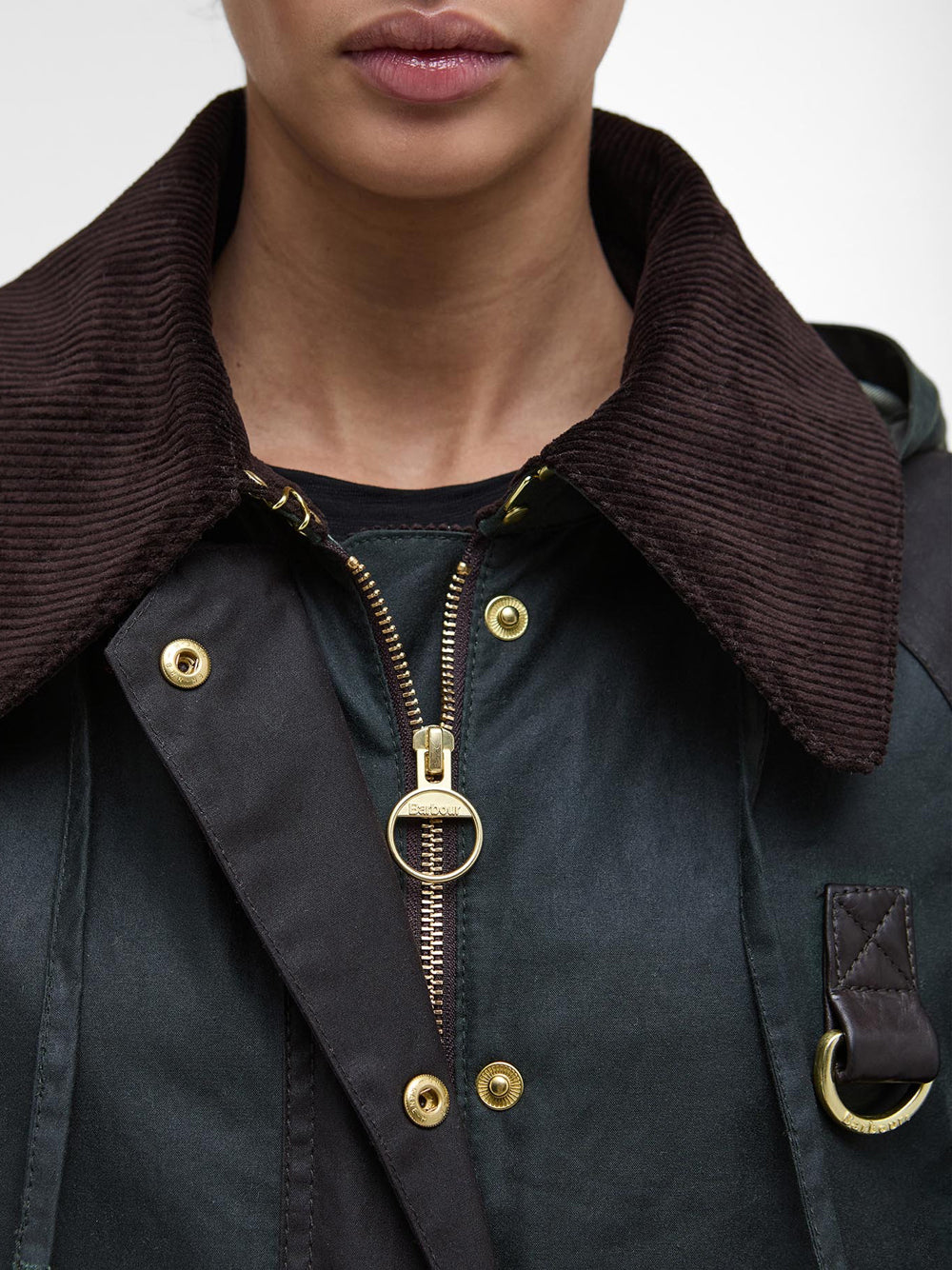 Giubbino Barbour Reighton Wax da Donna - Verde
