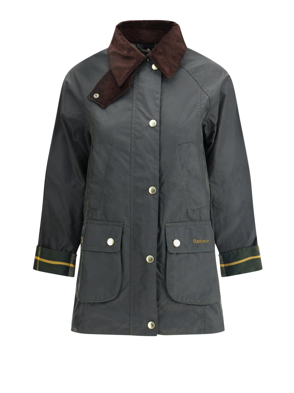 Giaccone Barbour Modern Beadnell Wax da Donna - Verde