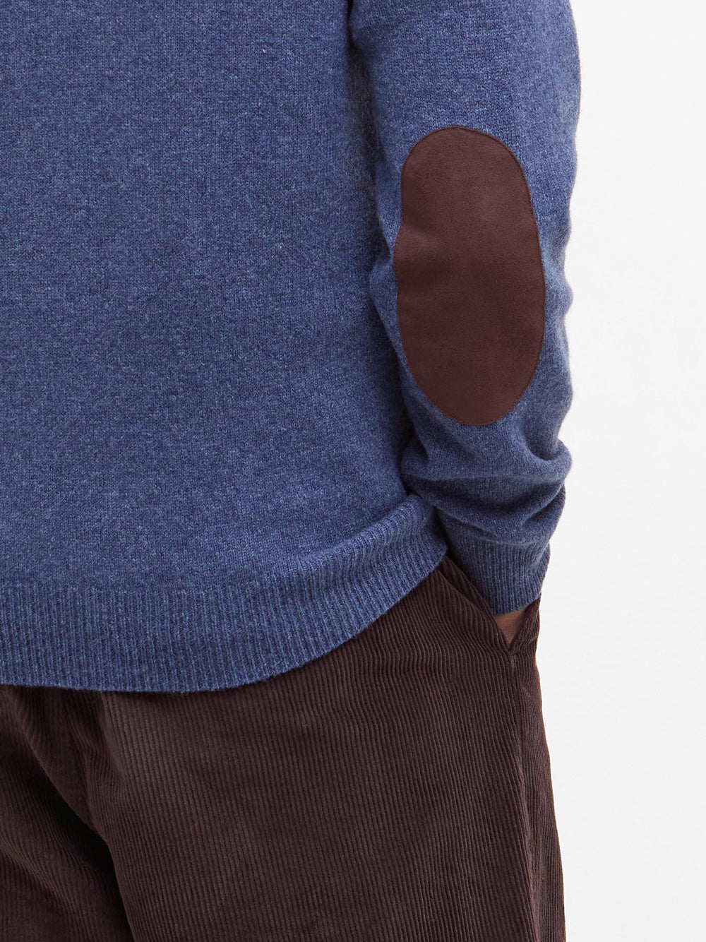 Pullover Barbour Essential Crew da Uomo - Blu