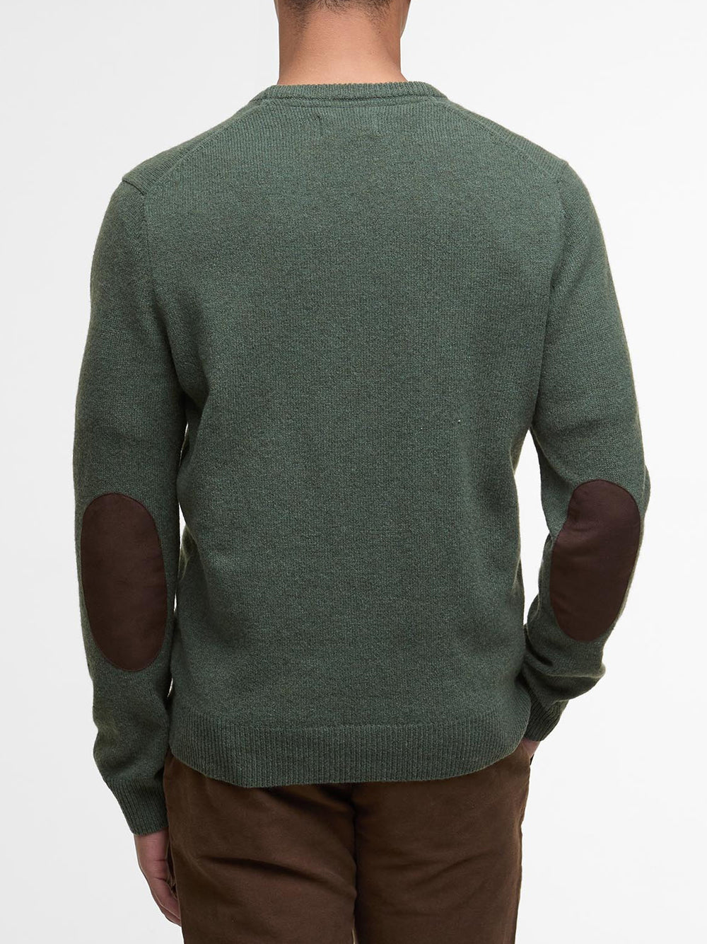 Pullover Barbour Essential Crew da Uomo - Verde
