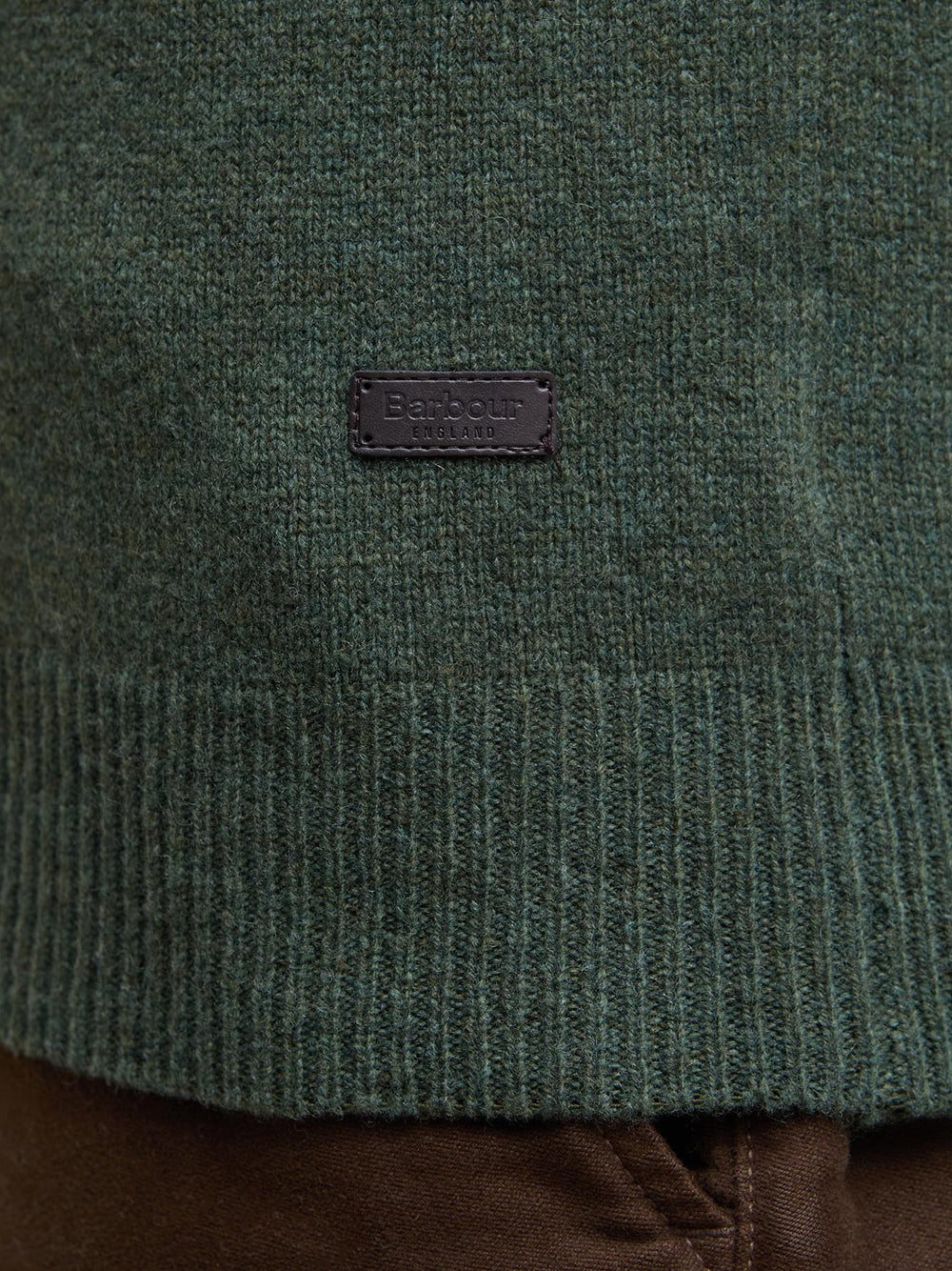 Pullover Barbour Essential Crew da Uomo - Verde