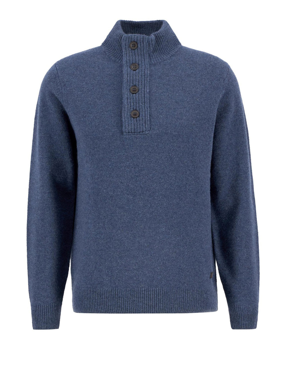 Pullover Barbour Essential Patch da Uomo - Blu