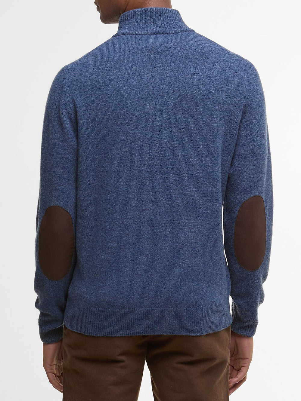 Pullover Barbour Essential Patch da Uomo - Blu