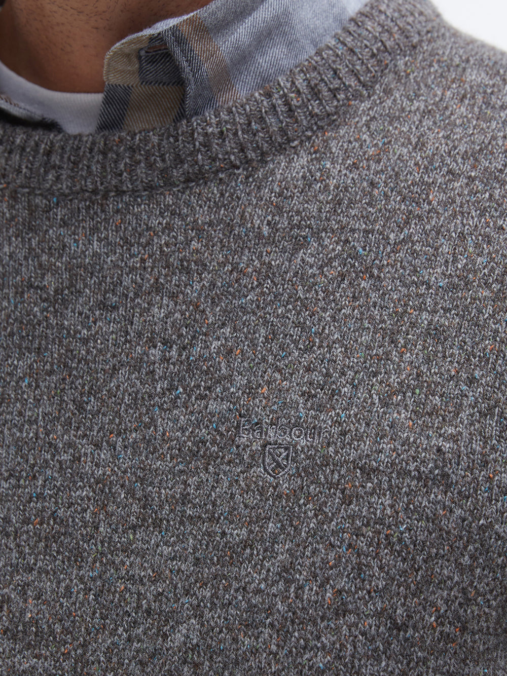 Pullover Barbour Essential Tisbury Crew da Uomo - Grigio