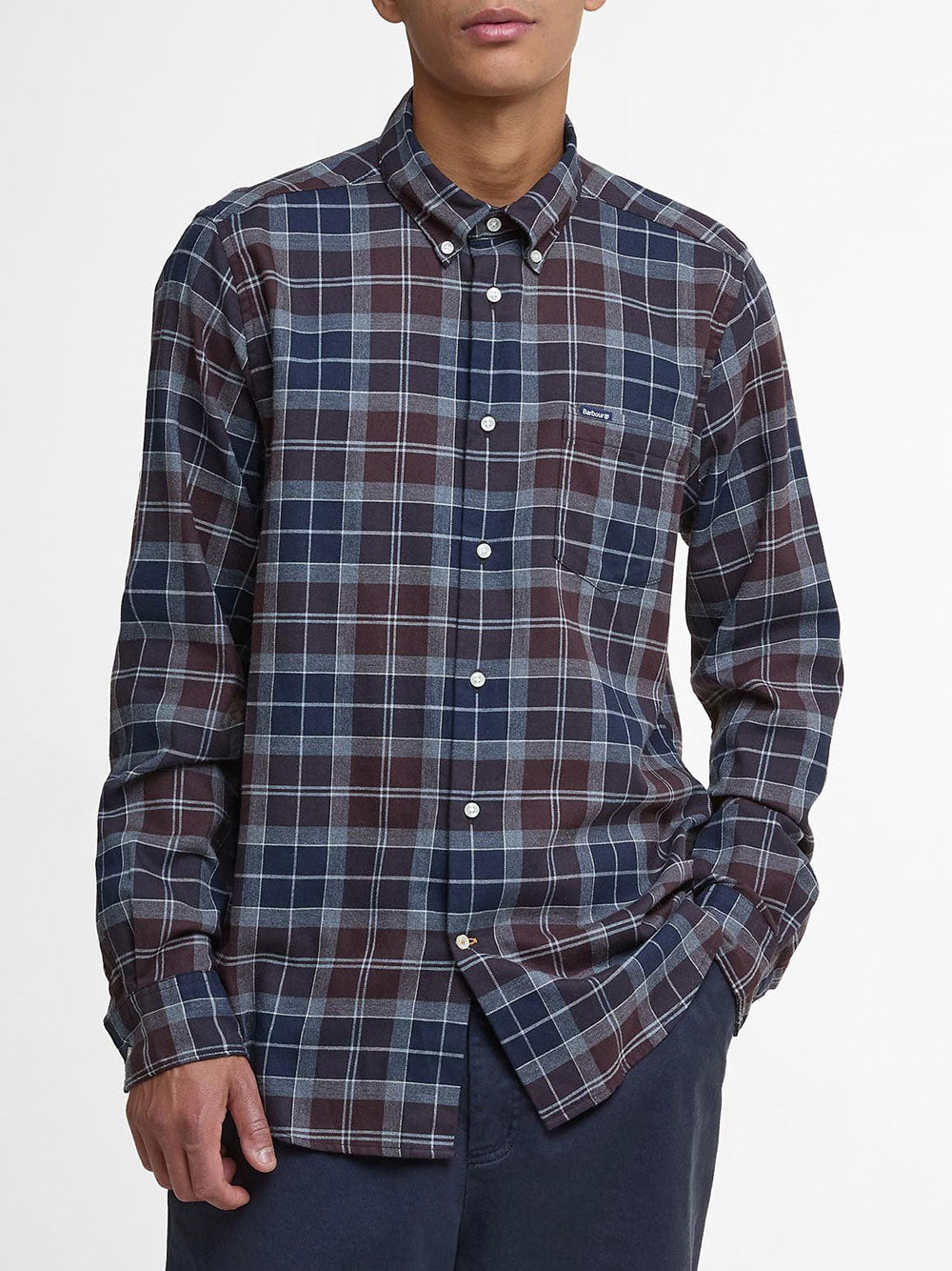 Camicia Casual Barbour Fortrose da Uomo - Blu