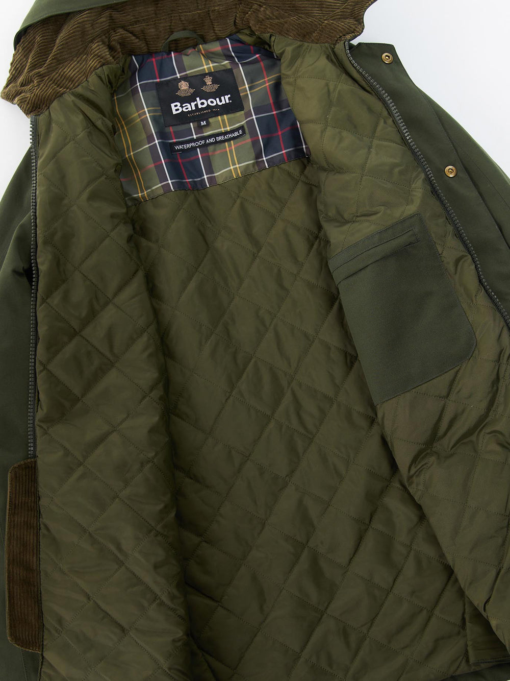 Giubbotto Barbour Winter Ashby da Uomo - Verde