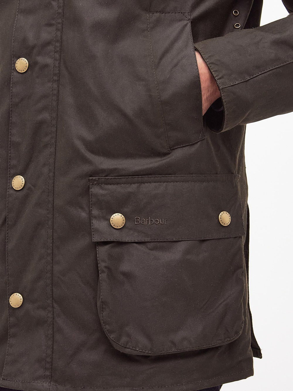 Giubbotto Barbour Ashby Wax da Uomo - Verde