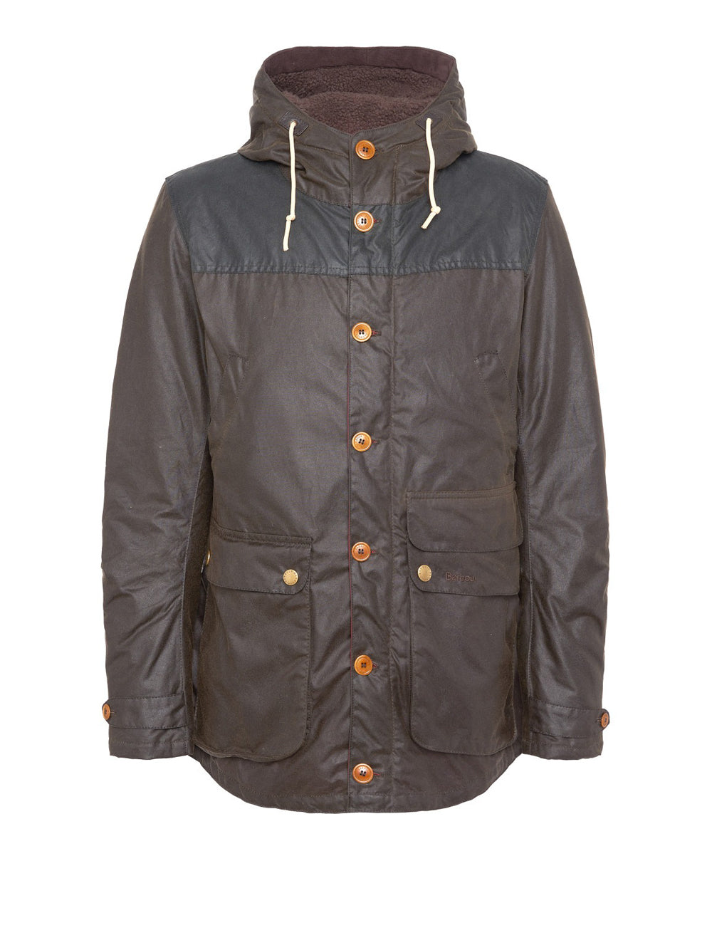 Parka Barbour Game Wax da Uomo - Marrone