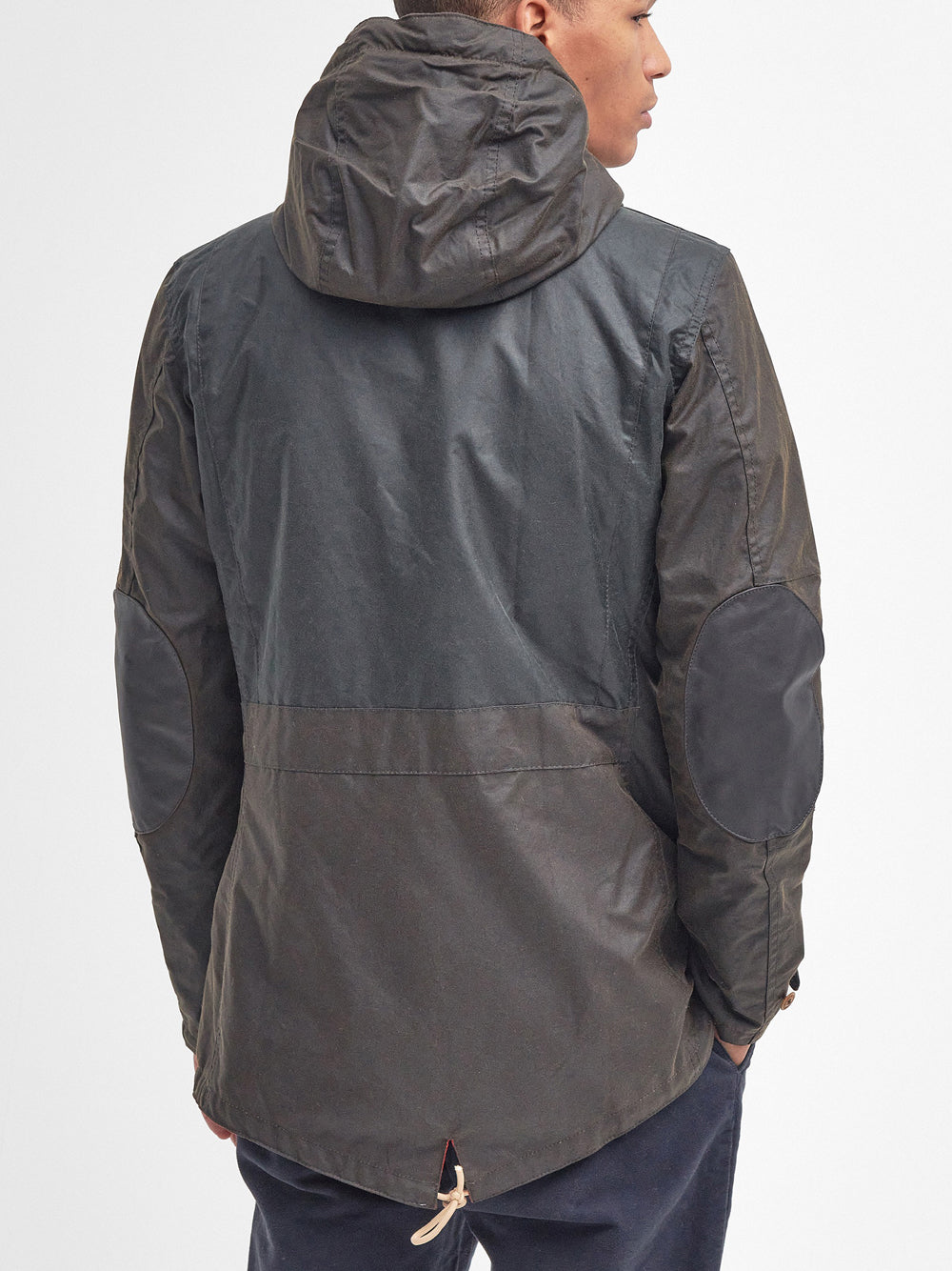 Parka Barbour Game Wax da Uomo - Marrone