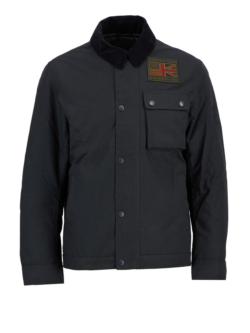 Giubbotto Barbour Workers Wax da Uomo - Nero