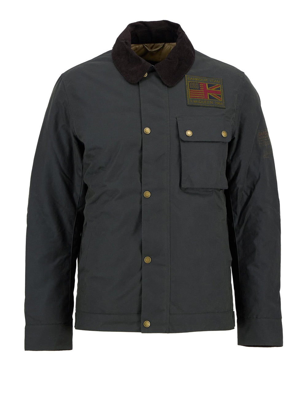 Giubbotto Barbour Workers Wax da Uomo - Verde