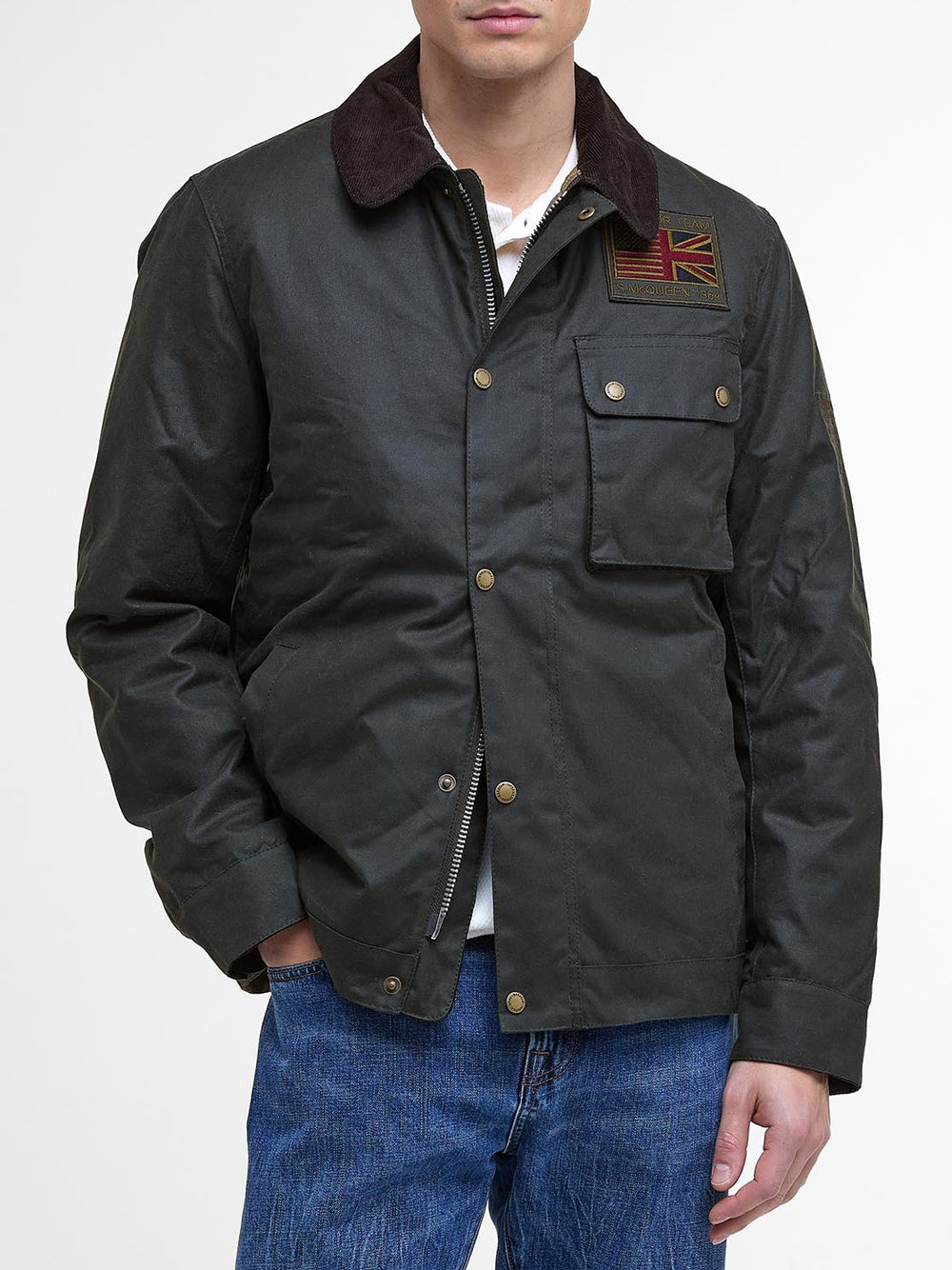 Giubbotto Barbour Workers Wax da Uomo - Verde