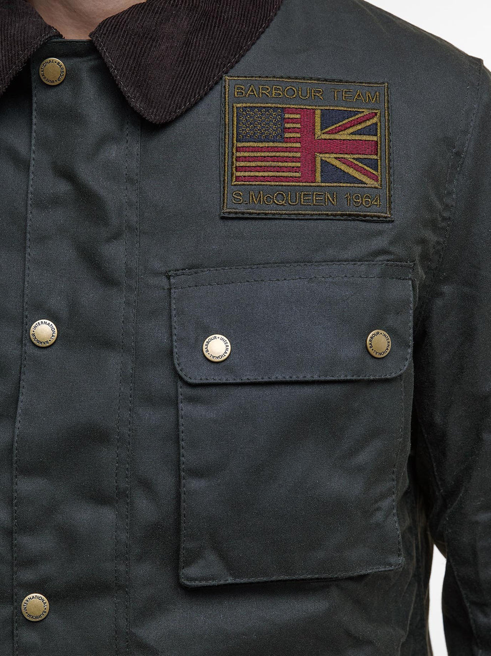 Giubbotto Barbour Workers Wax da Uomo - Verde