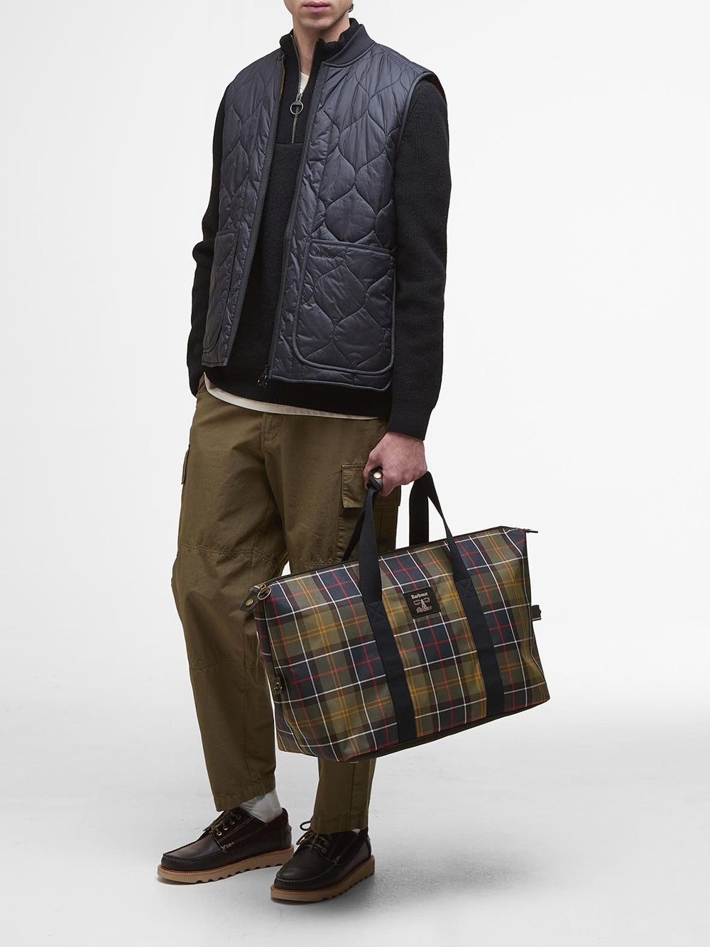 Borsone Barbour Torridon Tartan Unisex - Verde