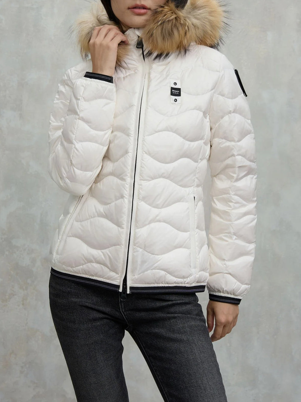 Piumino Blauer Aldie da Donna - Bianco