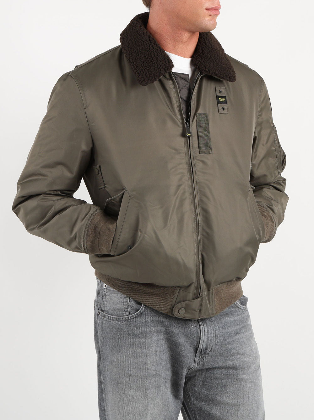 Bomber Blauer Marshall da Uomo - Verde