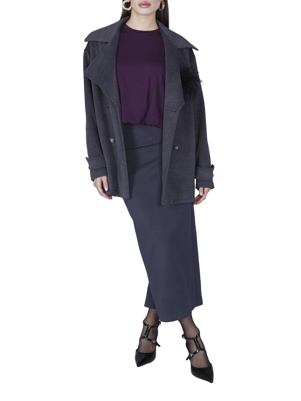 Cappotto CafèNoir da Donna - Grigio