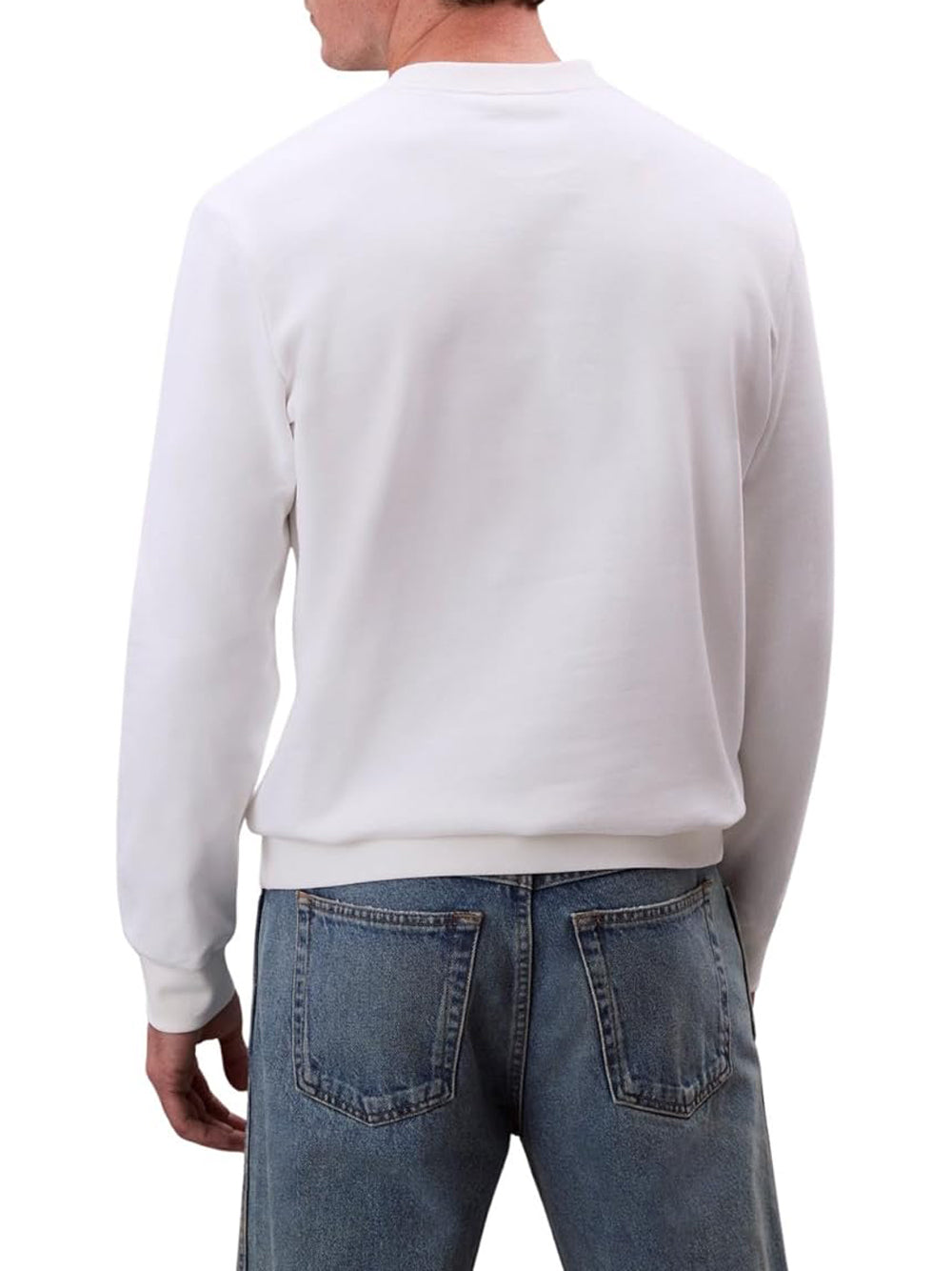 Calvin Klein Calvin Klein Jeans Felpa Girocollo Uomo Mod. LV04RC273G YAF Bianco