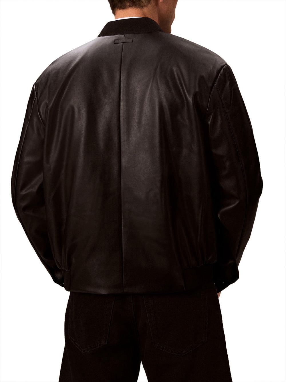 Calvin Klein Calvin Klein Jeans Giubbotto pelle Uomo Mod. LV04RC407G UB1 BLACK Nero