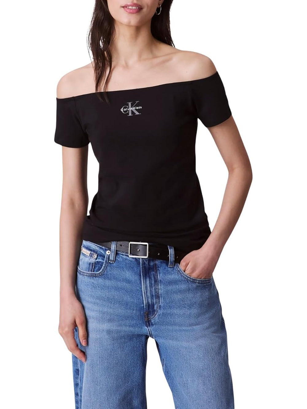 Calvin Klein Calvin Klein Jeans T-shirt Donna Mod. LVO47C203G UB1 Nero
