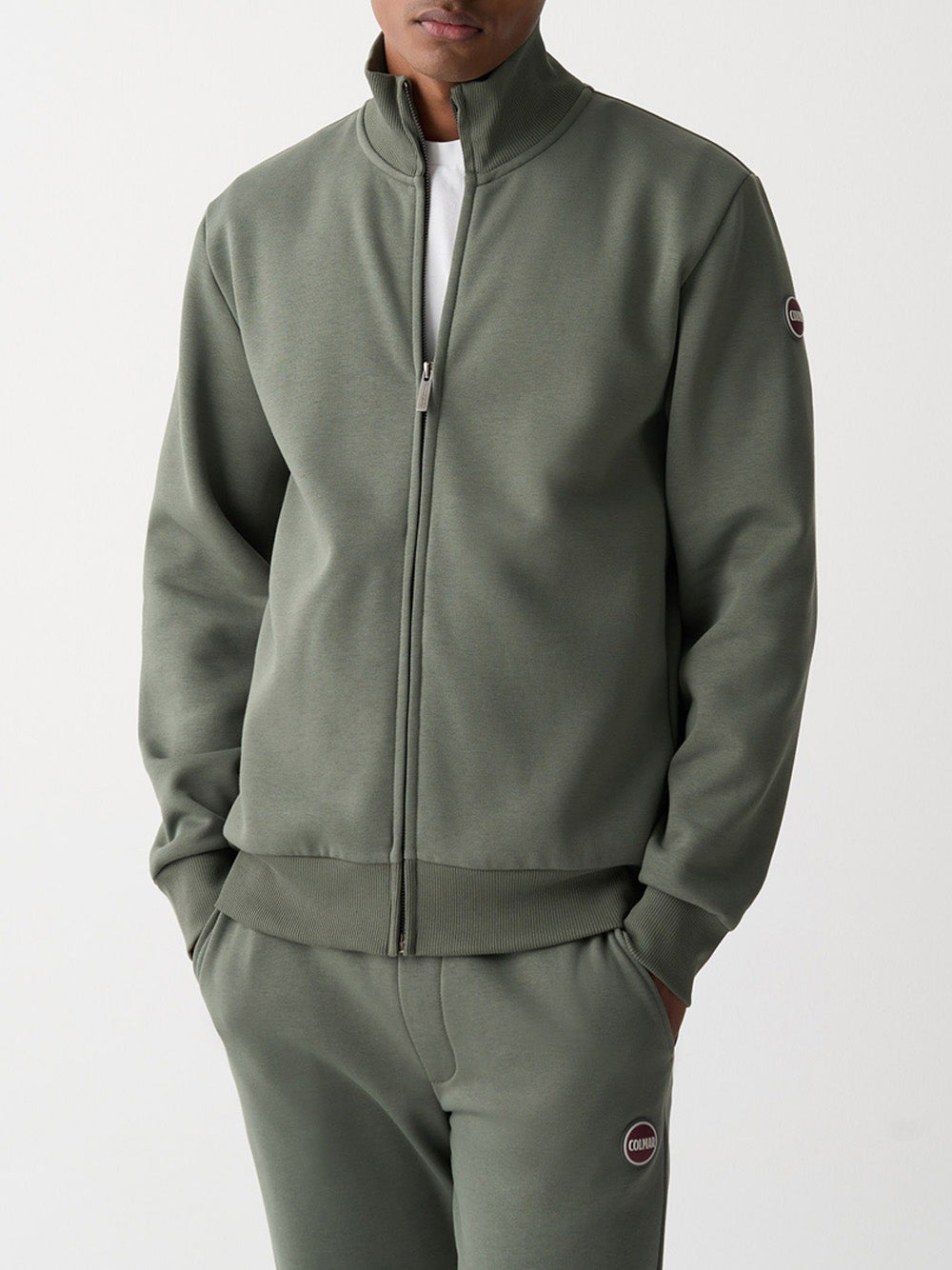 Felpa Zip Colmar da Uomo - Verde