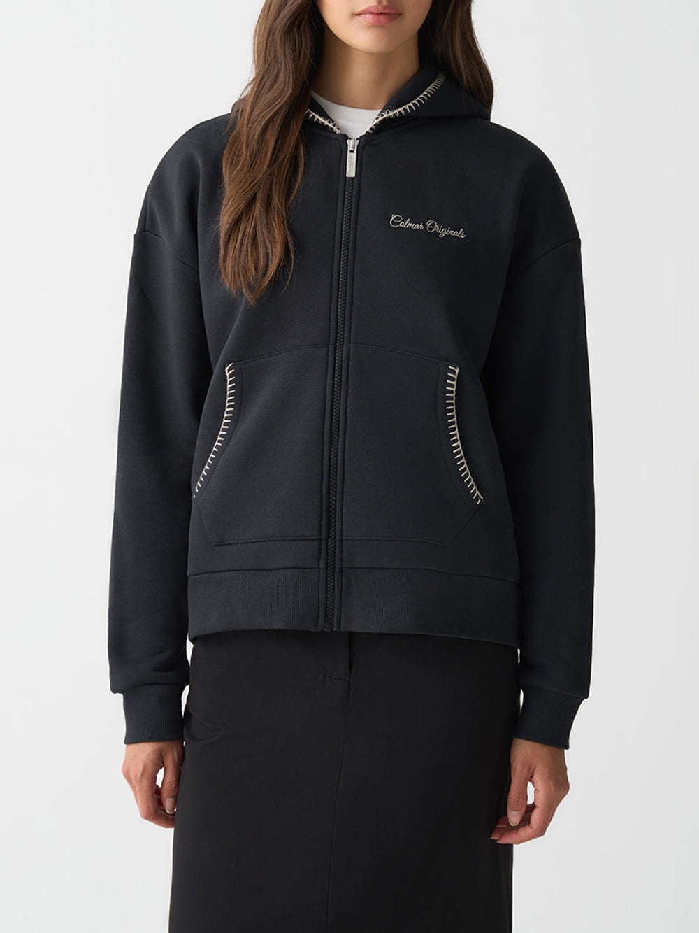 Felpa Zip Colmar da Donna - Nero