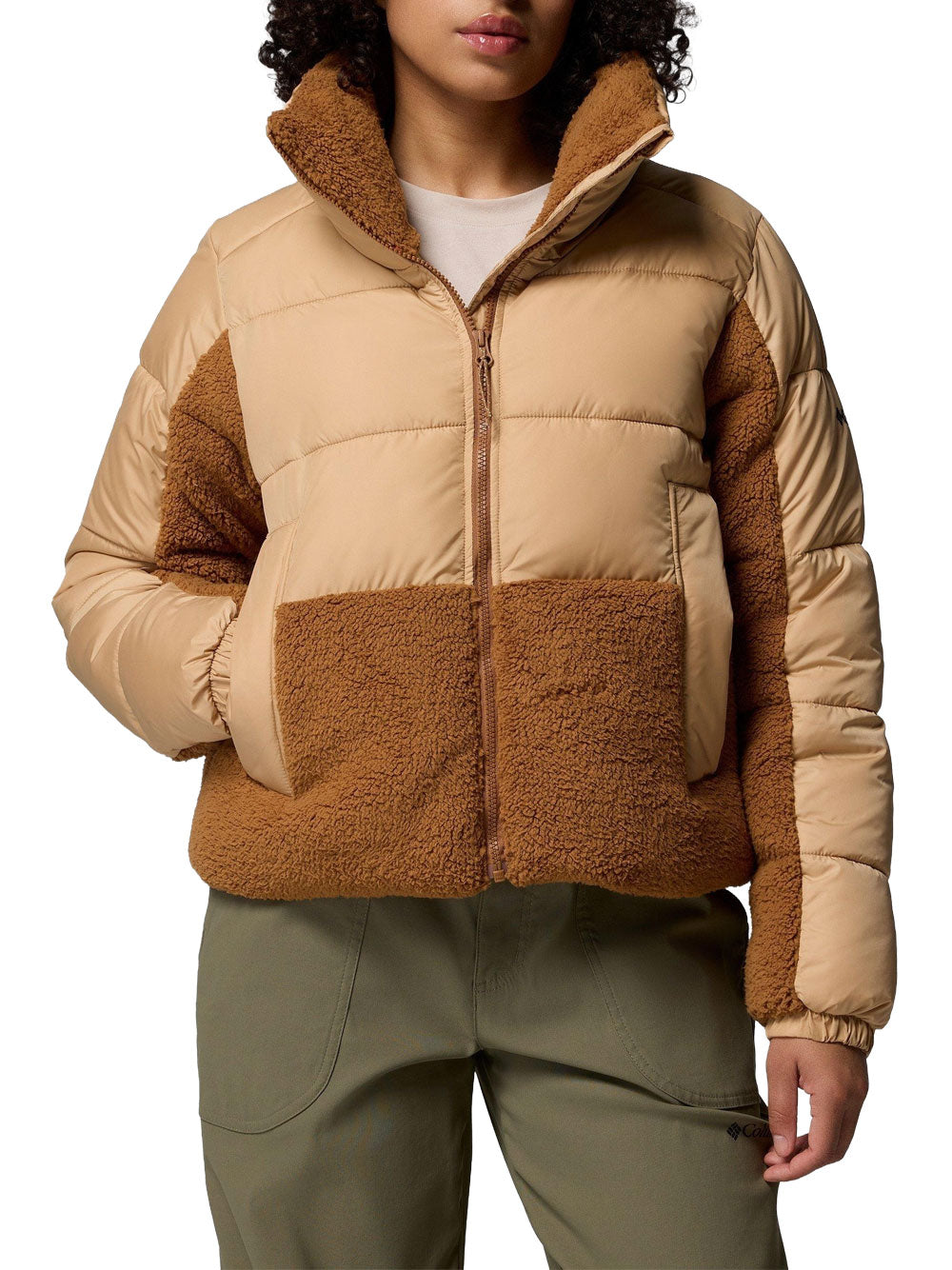 Piumino Columbia da Donna - Marrone