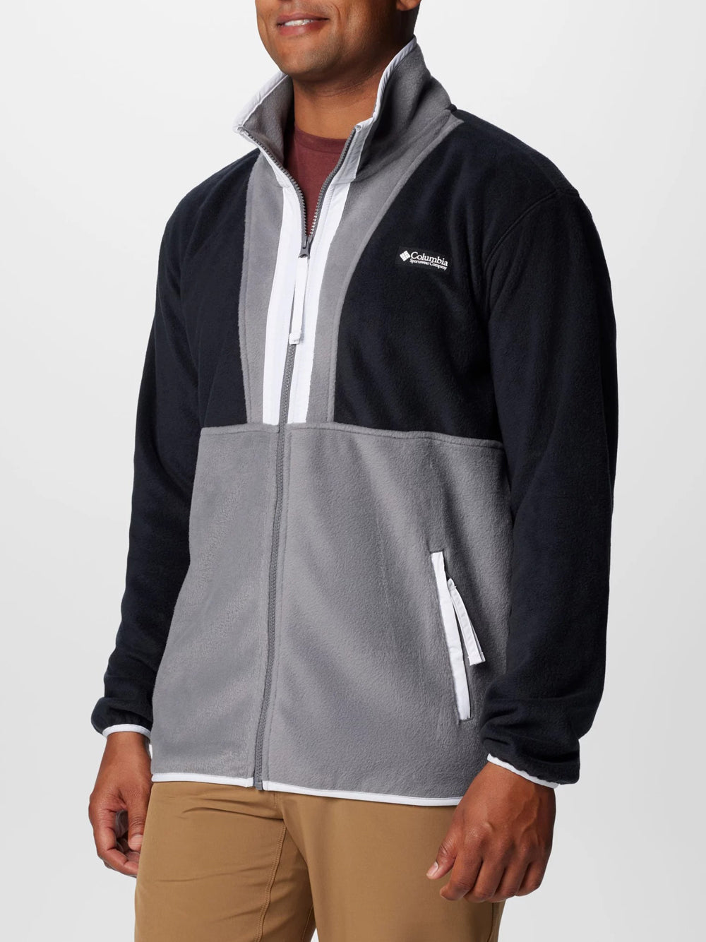 Felpa Zip Columbia da Uomo - Nero