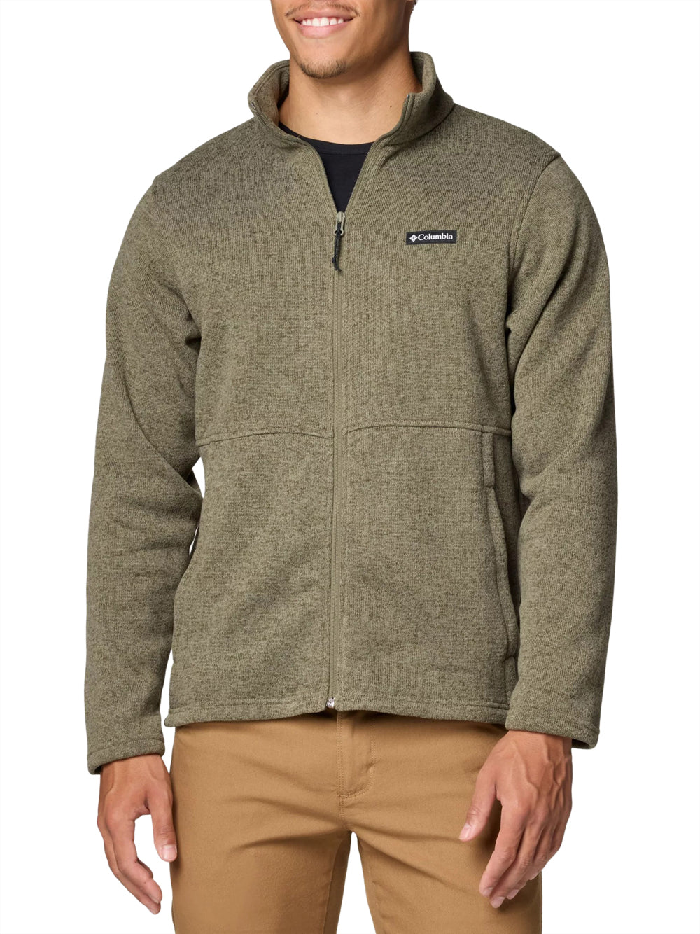 Felpa Zip Columbia da Uomo - Verde