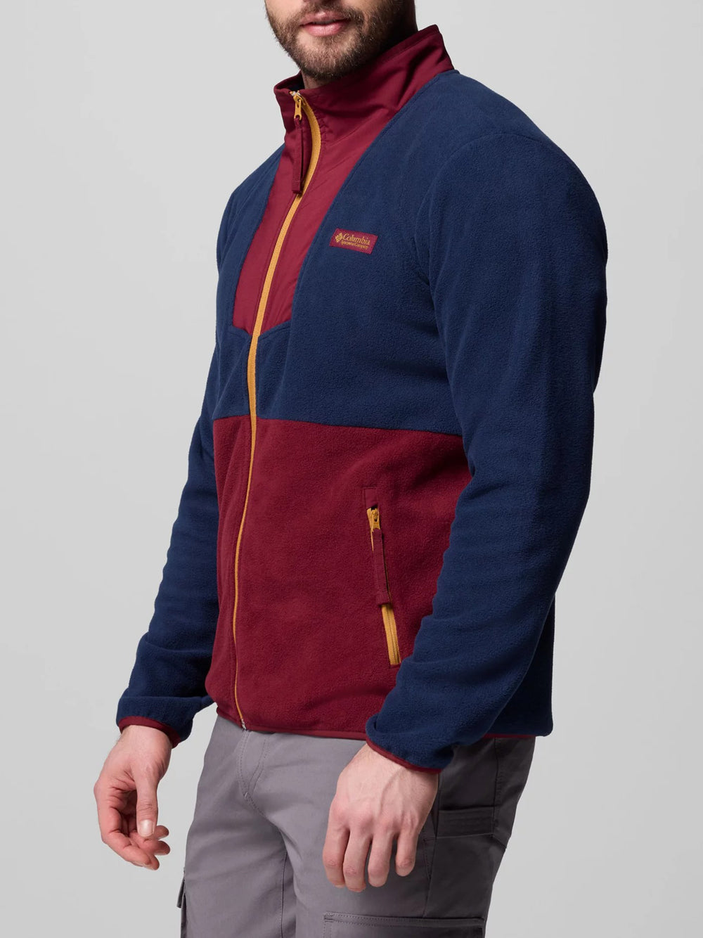 Felpa Zip Columbia da Uomo - Blu