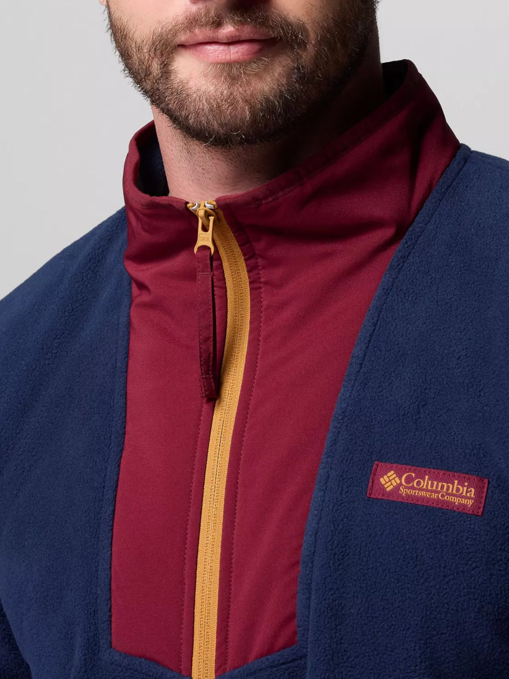 Felpa Zip Columbia da Uomo - Blu