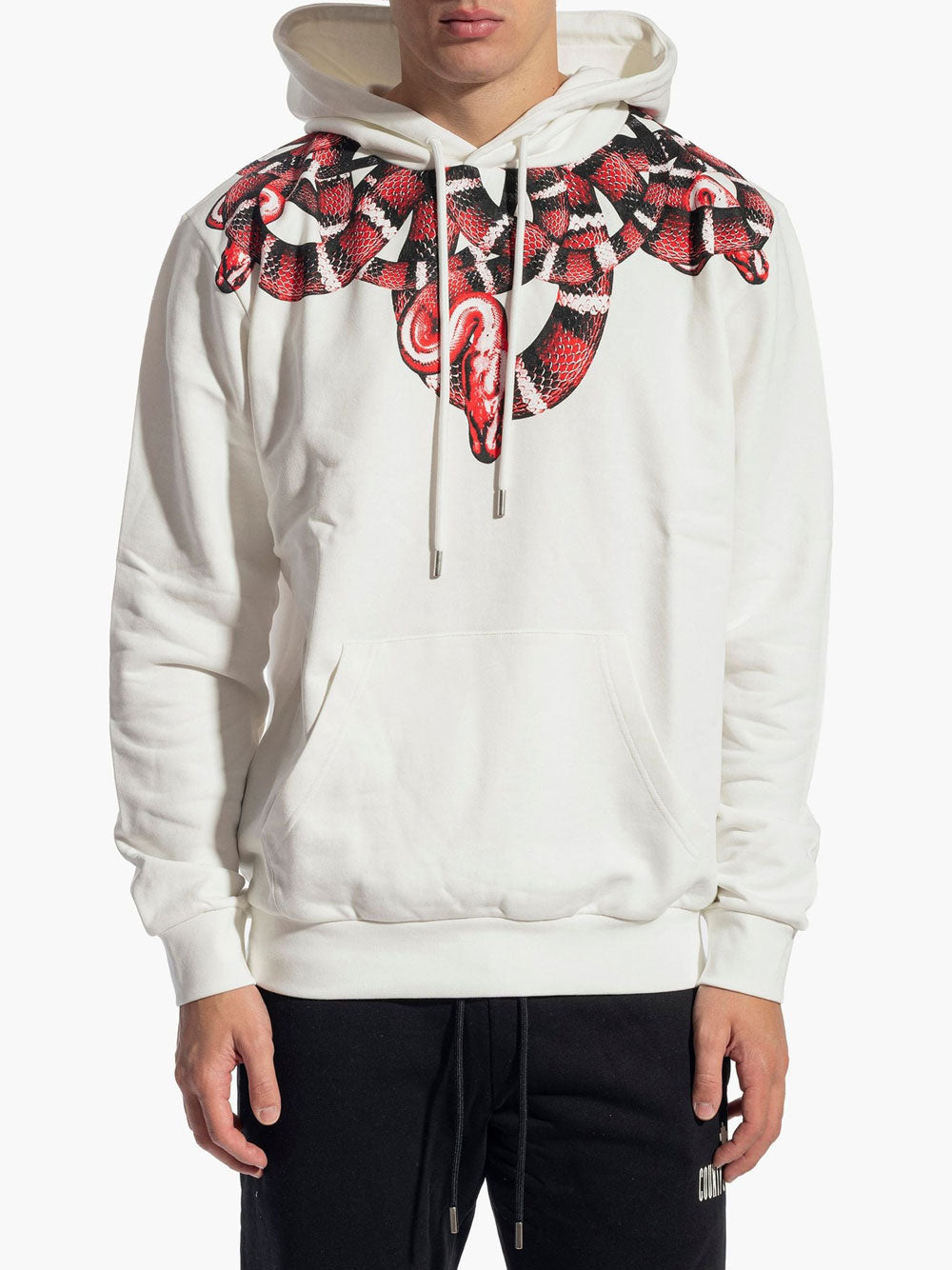 Felpa Cappuccio County of Milan da Uomo - Bianco