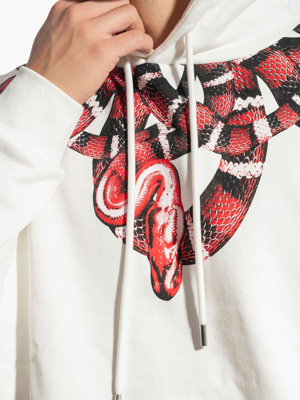 Felpa Cappuccio County of Milan da Uomo - Bianco