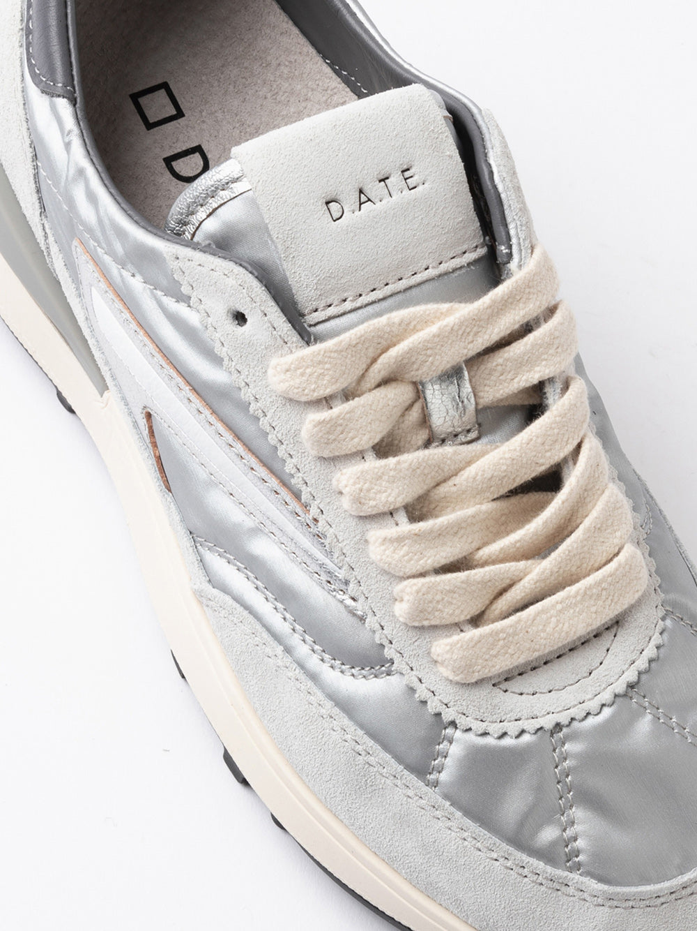 Sneakers Date Athleta Laminated da Donna - Argento