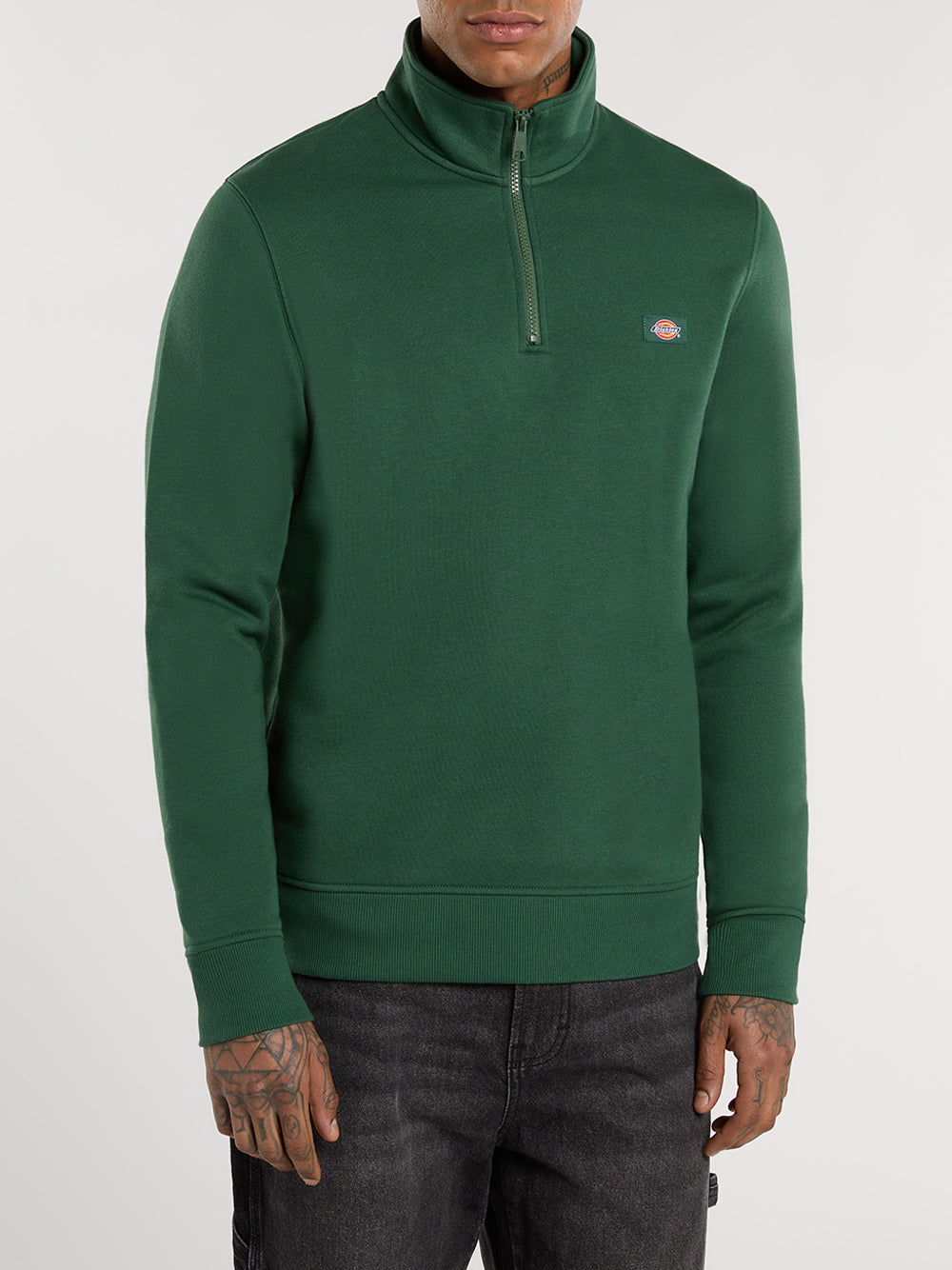 Felpa Zip Dickies Oakport da Uomo - Verde