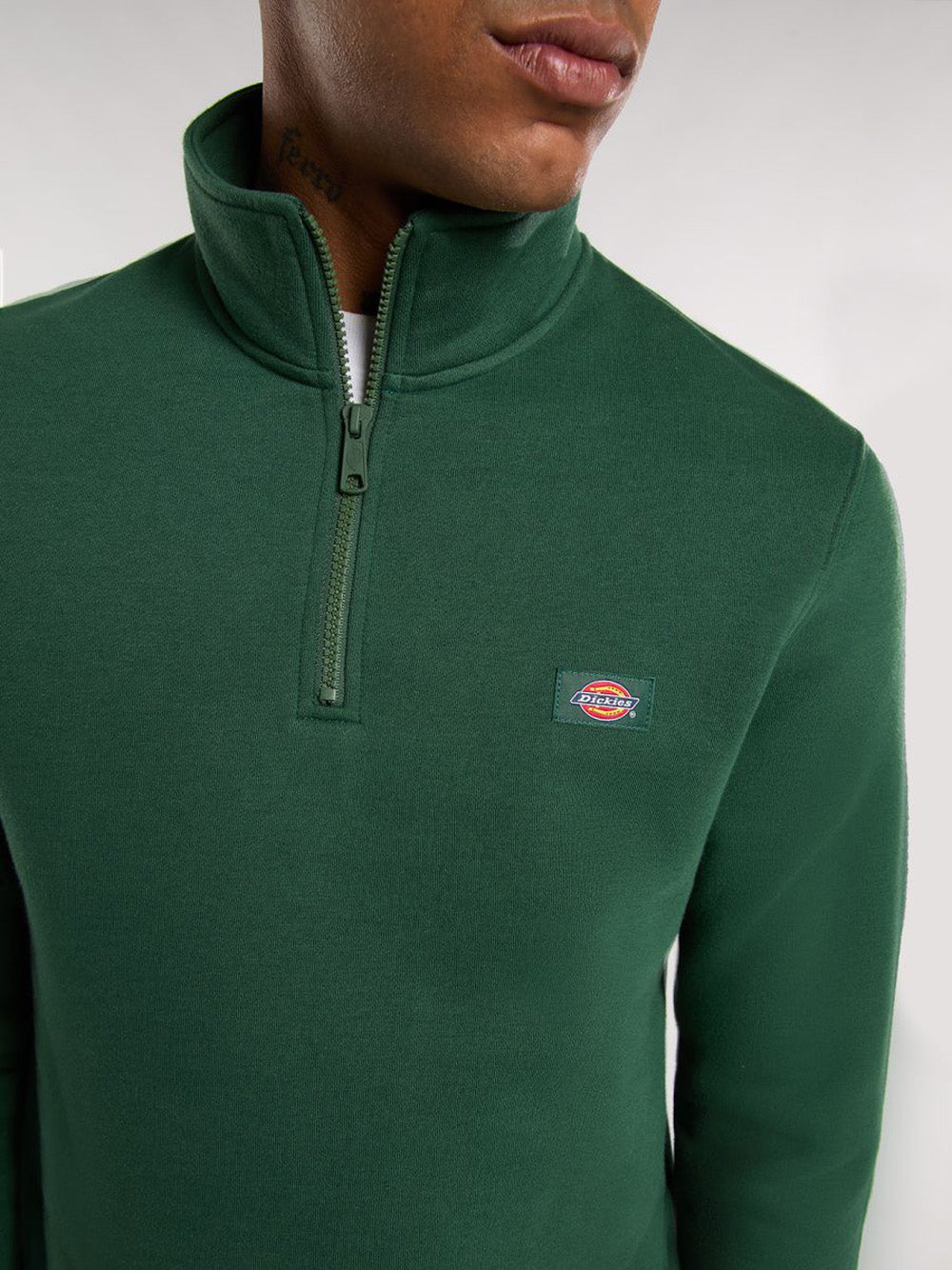 Felpa Zip Dickies Oakport da Uomo - Verde