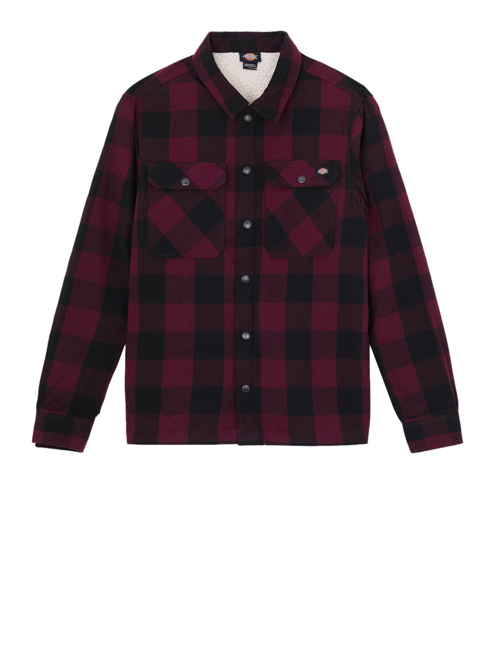 Camicia Casual Dickies Lined Sacramento da Uomo - Bordeaux