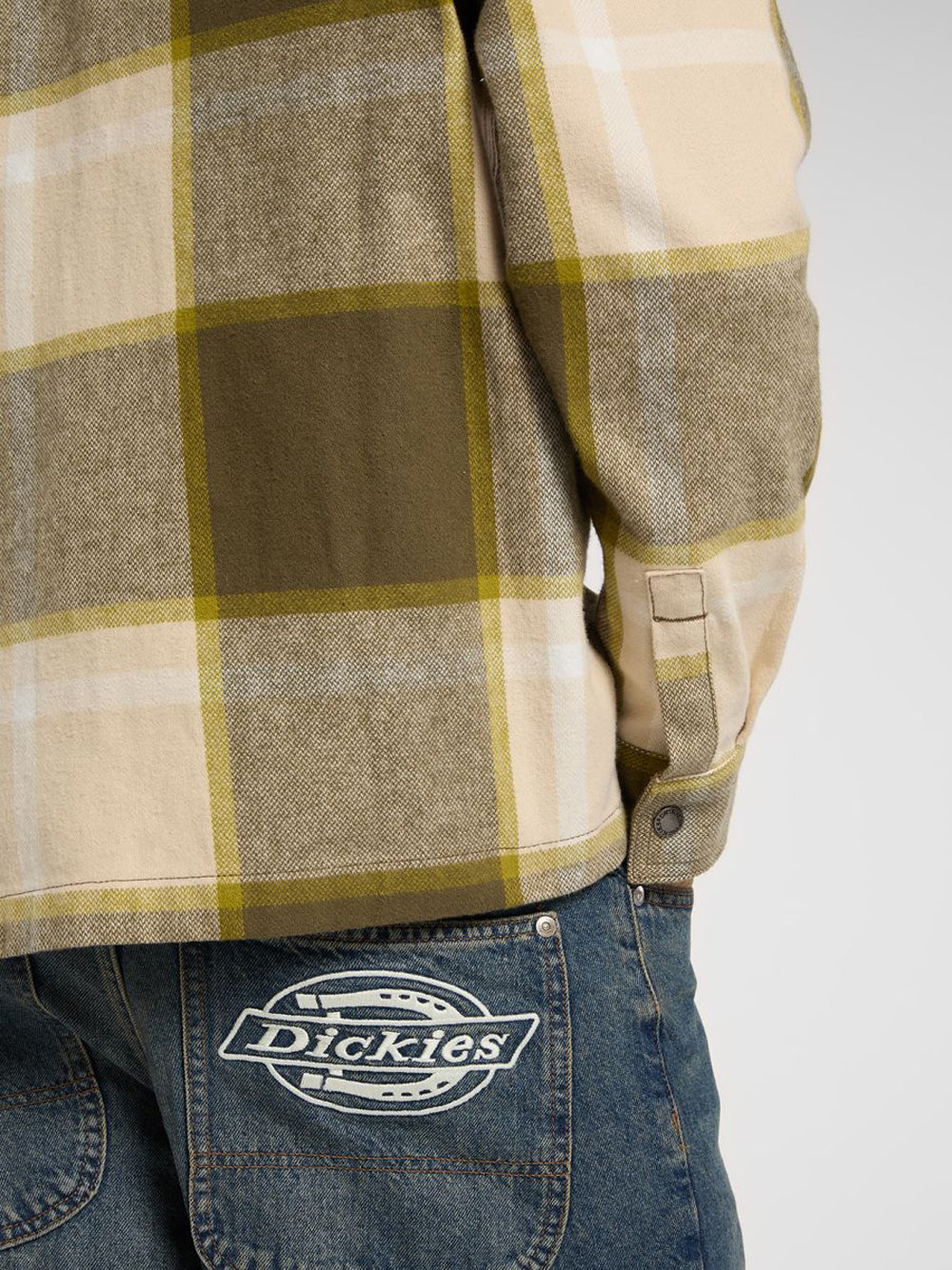 Camicia Casual Dickies Nimmons Ls da Uomo - Avorio