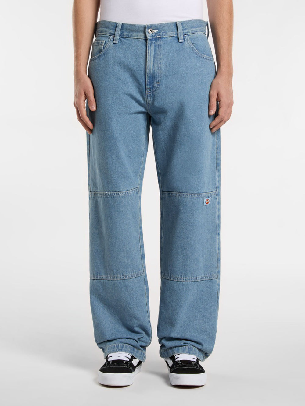 Jeans Wide Dickies Double Knee da Uomo - Denim