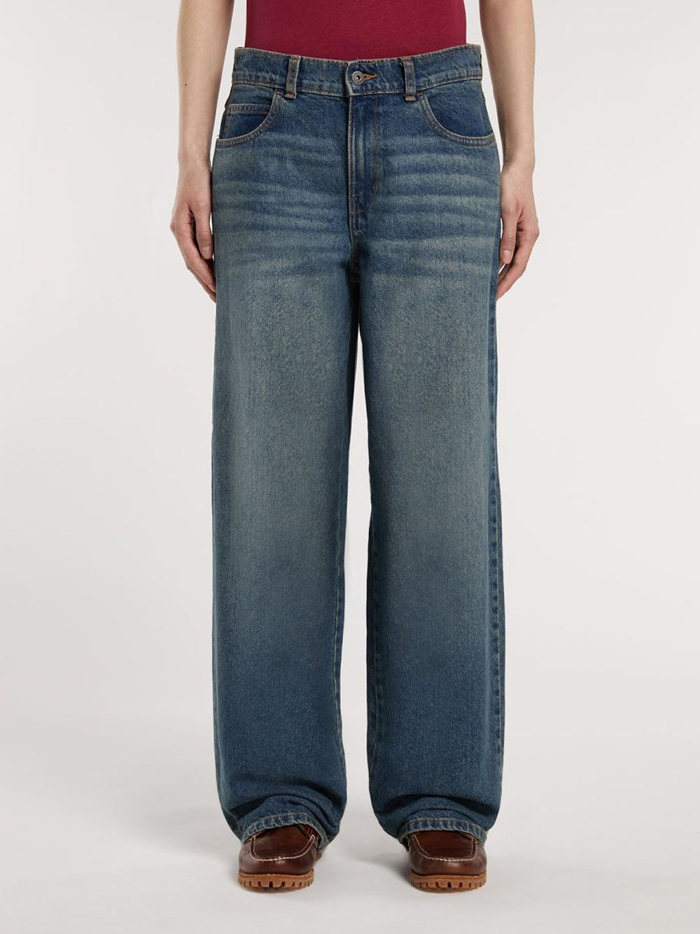 Jeans Wide Dickies Herndon da Donna - Denim