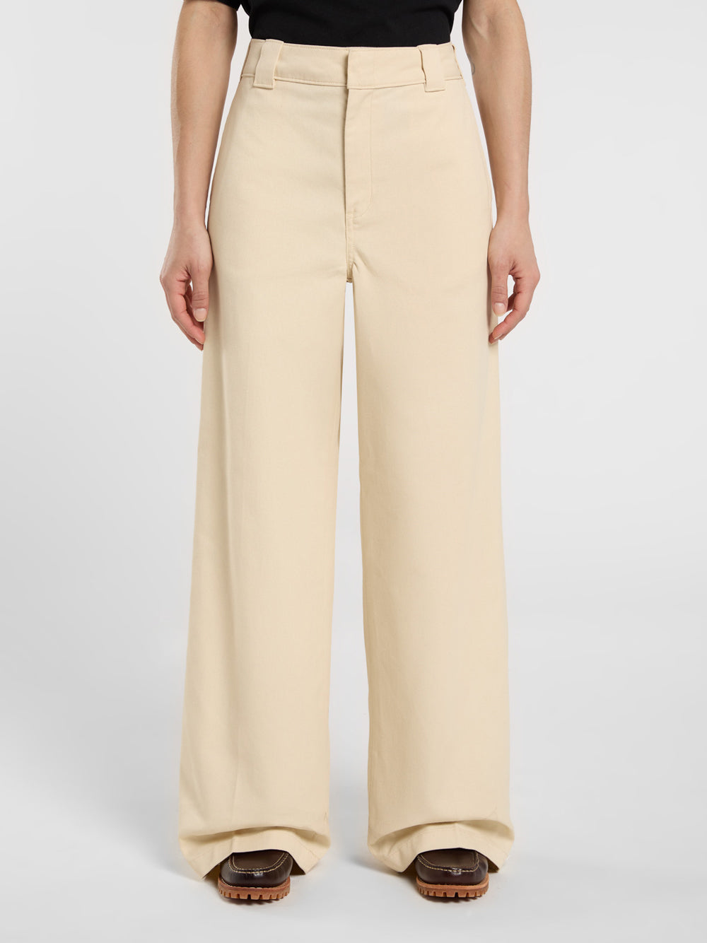Pantalone Palazzo Dickies Wide Leg Pant da Donna - Avorio