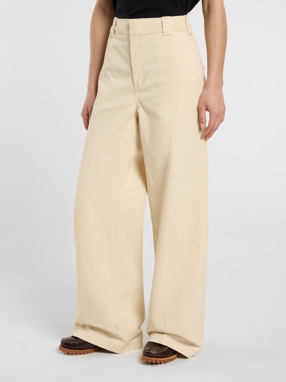 Pantalone Palazzo Dickies Wide Leg Pant da Donna - Avorio