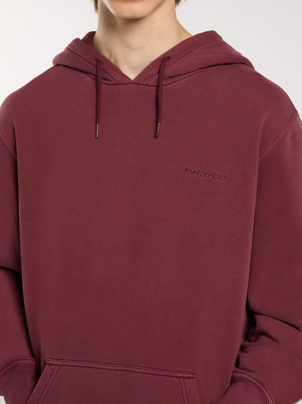 Felpa Cappuccio Dickies Plentywood da Uomo - Bordeaux