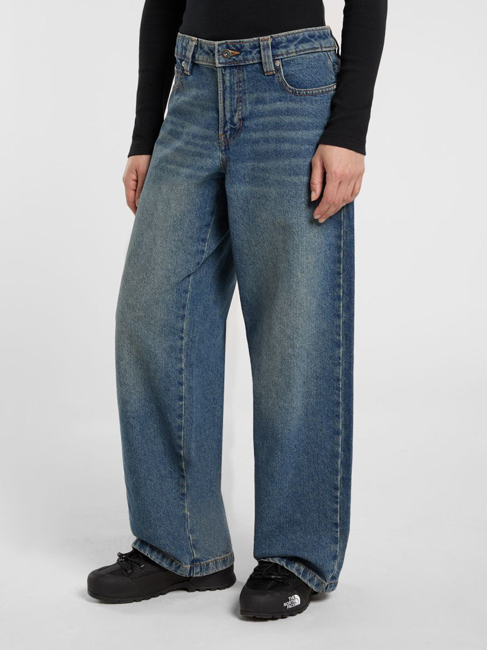 Jeans Wide Dickies Mechanic da Donna - Denim