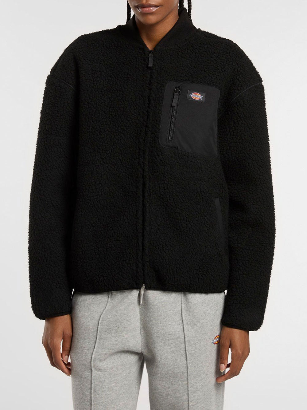 Bomber Dickies Central Sherpa da Donna - Nero