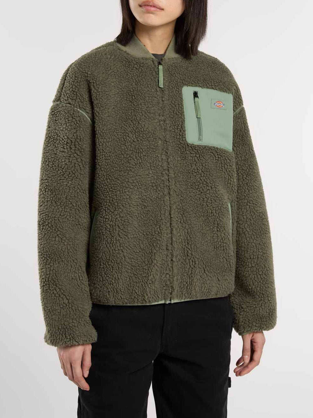 Bomber Dickies Central Sherpa Bomber da Donna - Verde