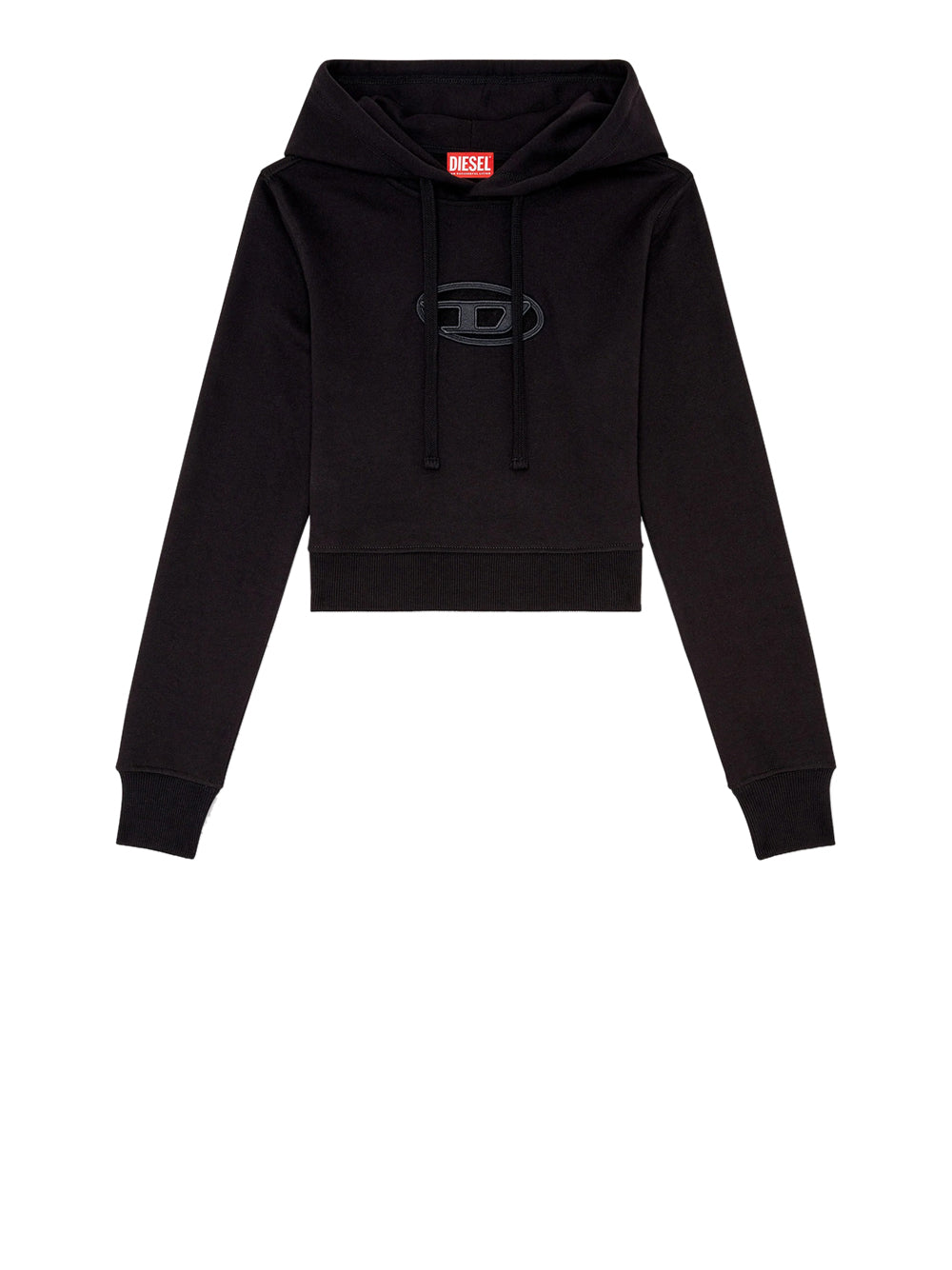 Felpa Cappuccio Diesel Slimmy Hood da Donna - Nero