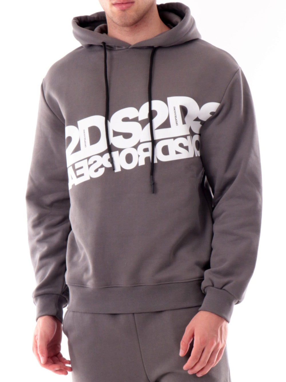 Felpa Cappuccio Drop Season 2 da Uomo - Grigio