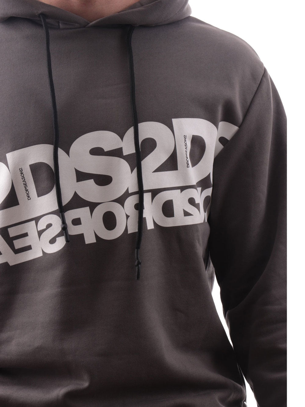 Felpa Cappuccio Drop Season 2 da Uomo - Grigio
