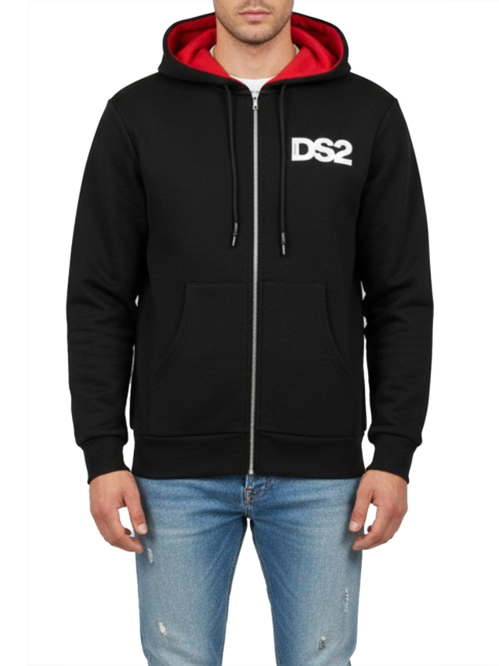 Felpa Zip Drop Season 2 da Uomo - Nero